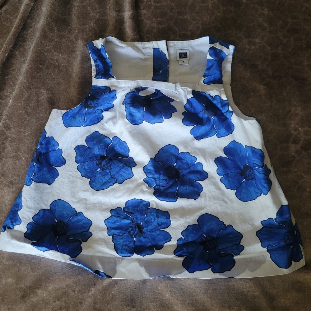 COPY - JANIE AND JACK Blue Poppy Cotton Toddler shrit